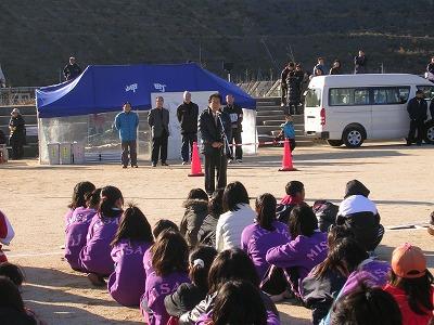 挨拶をする田代町長