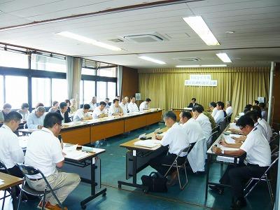 第一回岬町防災会議の様子