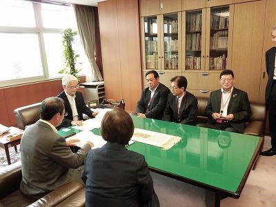 徳山国土交通技監との話し合い