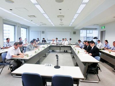 大阪府町村長会定例総会出席の様子