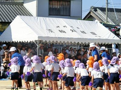 運動会を観覧する田代町長