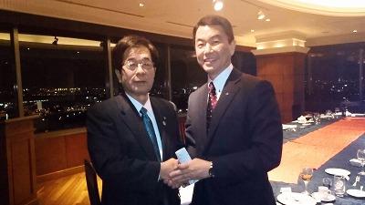 村井嘉浩宮城県知事と田代町長