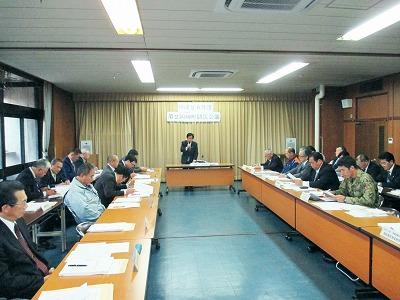 平成26年度第二回岬町防災会議の様子