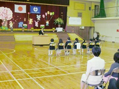 深日小学校入学式の様子