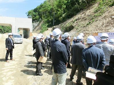 第二阪和国道京奈和自動車道の現地視察の様子