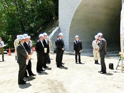 第二阪和国道京奈和自動車道の現地視察の様子