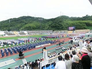 2015紀の国わかやま国体開会式典の様子