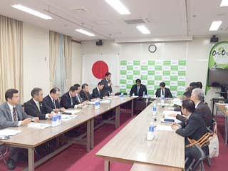 大阪維新の会大阪府議会議員団との意見交換の様子