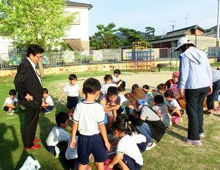 淡輪幼稚園夕涼み会の様子