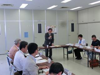 岬町介護保険運営協議会等合同会議の様子