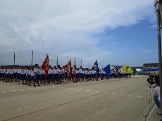 岬中学校体育祭の様子