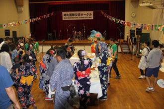 岬町国際交流サークル夏祭りの様子