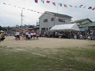 淡輪幼稚園運動会の様子