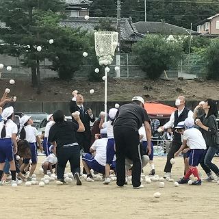 多奈川小学校の運動会の様子