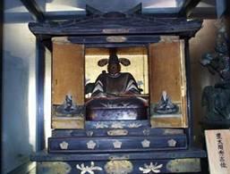 豊臣秀吉の彫刻の写真