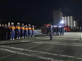 消防団ポンプ車操法訓練披露会の様子2