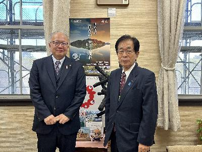 山口副知事と田代町長