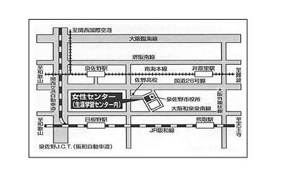 泉佐野市役所map