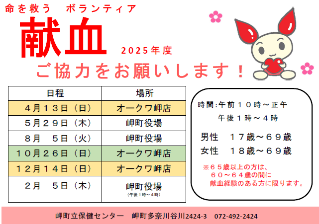 令和7年度献血ポスター