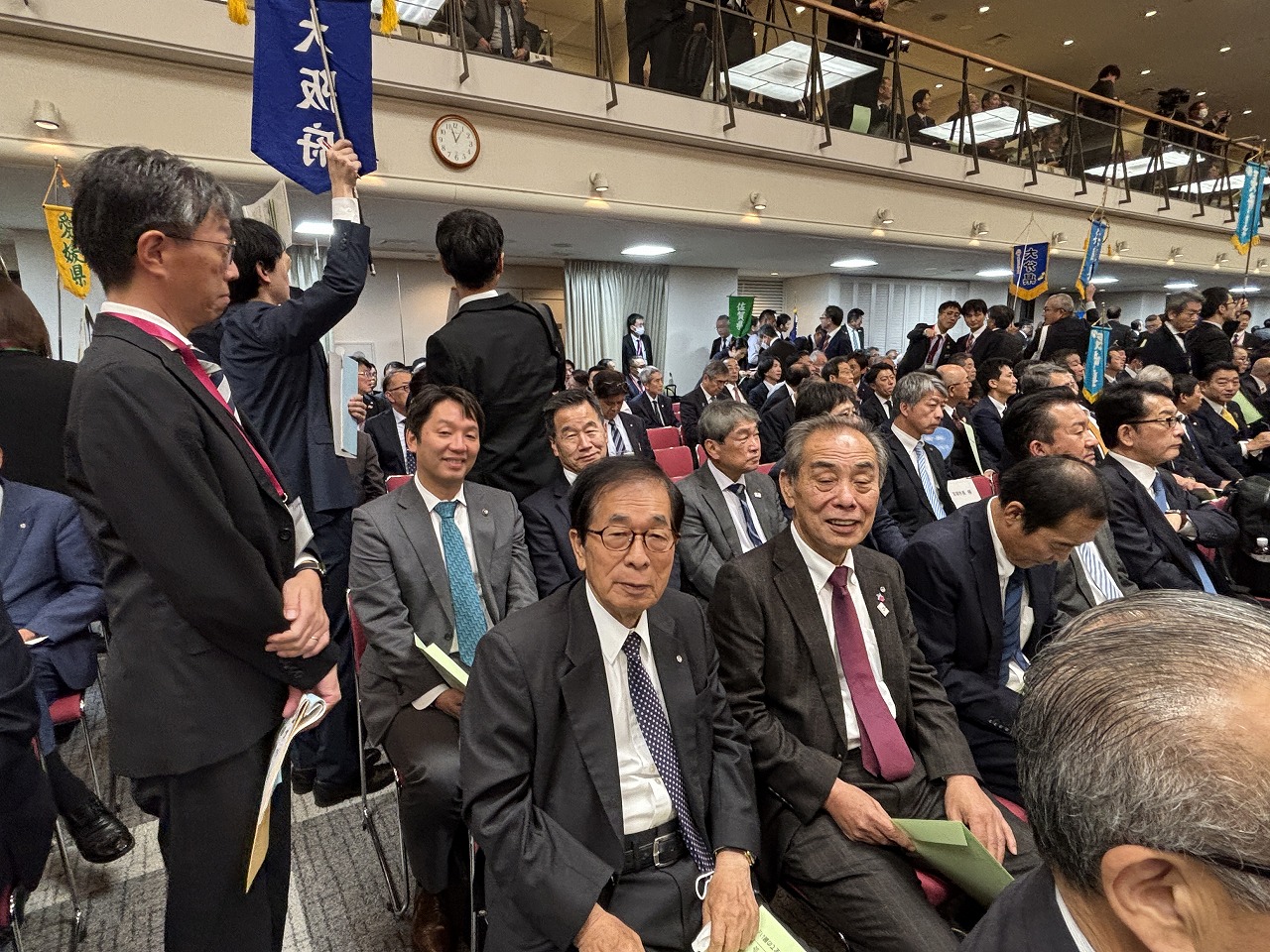 安心安全の道づくりを求める全国大会（町長の写真）