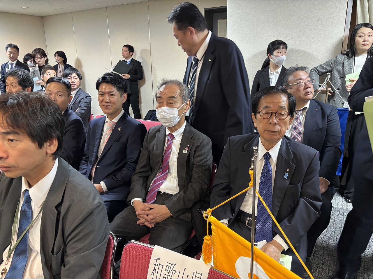 全国治水砂防促進大会（町長の写真）