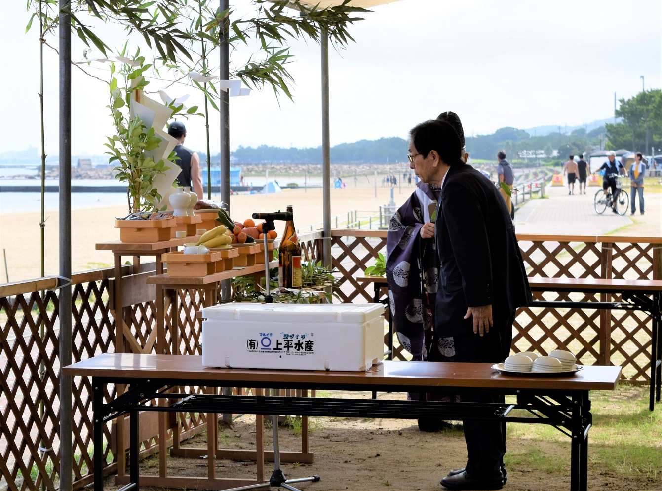 海開き式典の様子