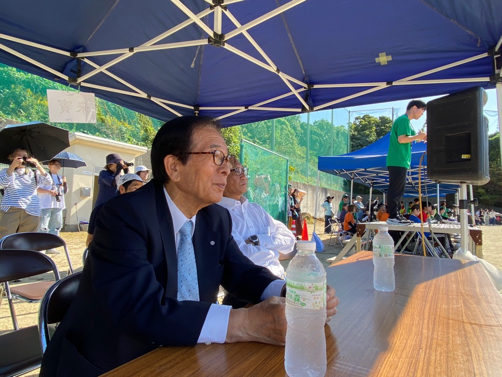 10月17日（金曜日）岬中学校の体育祭に出席しました.1