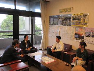 ビーチバレー表敬訪問