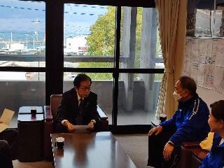 町長表敬訪問　第３７回全国健康福祉ぎふ大会・ねんりんピック岐阜２０２５（太極拳交流大会）　2