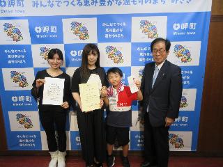 相撲全国大会　町長表敬訪問2